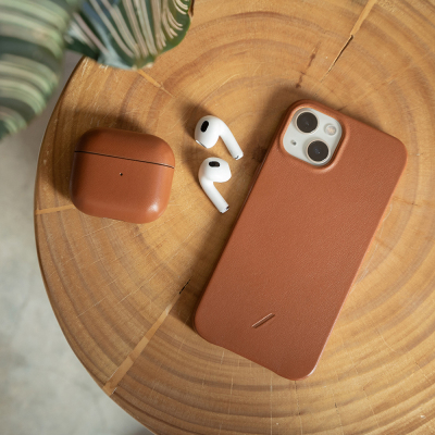 Apple AirPods 3.Nesil Kılıf M-Safe Şarj Özellikli Native Union Hakiki Nappa Derisi Klasik Kapak - 13