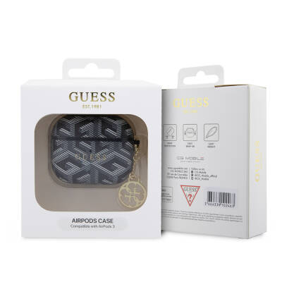 Apple Airpods 3rd Generation Case Guess Original Licensed G Cube Patterned 4G Ornamental Chain Cover - 8