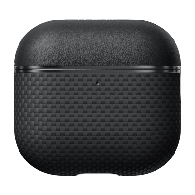Apple Airpods 4 Case 1500D Aramid Fiber Pitaka Ultra-Slim Classic Series Black-Grey Twill Cover - 2