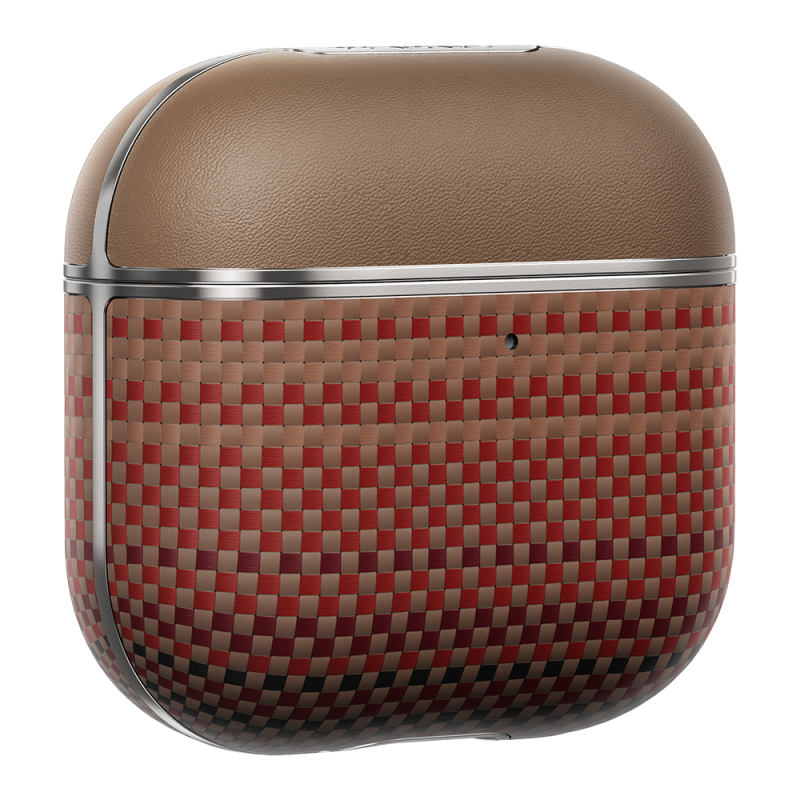 Apple Airpods 4 Case Aramid Fiber Pitaka Tactile Woven Sunset-Moonrise Series Sunset Cover - 10