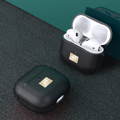 Apple Airpods 4 Case Leather Look Wlons Case with Hanger - 11