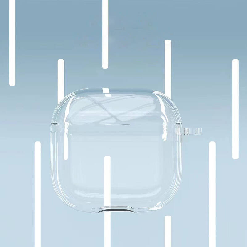 Apple Airpods 4 Case Transparent Crystal Silicone Zore Airbag 14 Case - 5