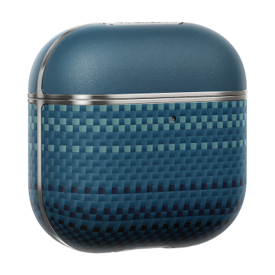 Apple Airpods 4 Kılıf Aramid Fiber Pitaka Tactile Woven Sunset-Moonrise Serisi Sunset Kapak - 12