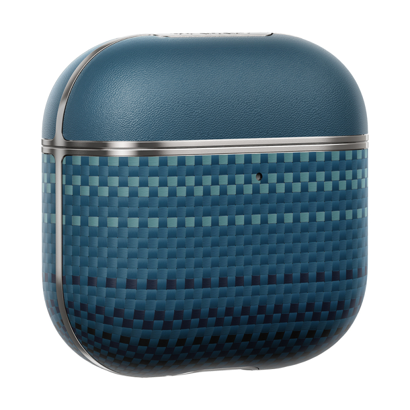 Apple Airpods 4 Kılıf Aramid Fiber Pitaka Tactile Woven Sunset-Moonrise Serisi Sunset Kapak - 12