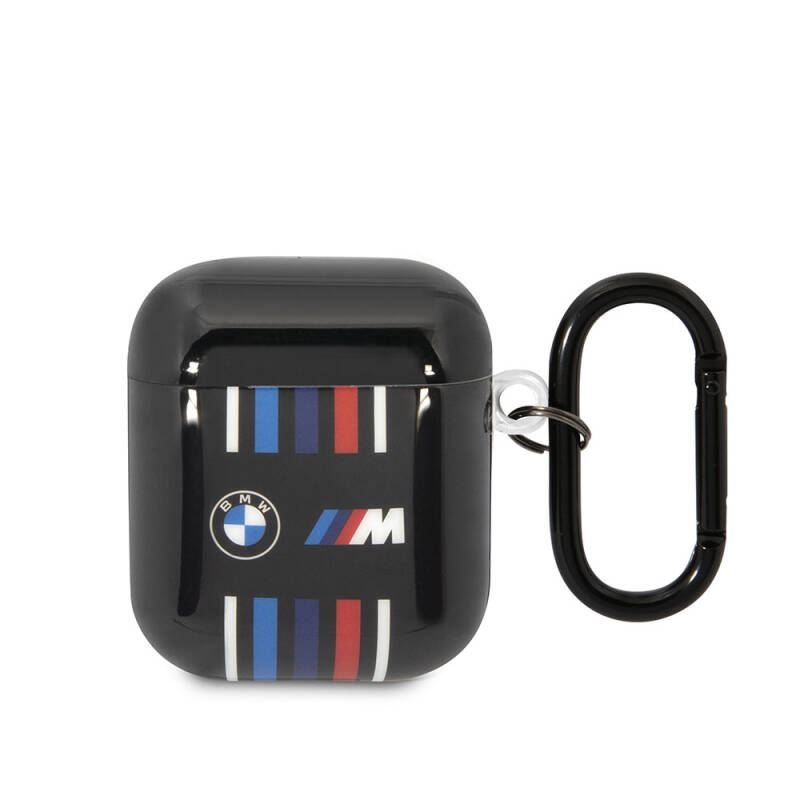 Apple Airpods Case BMW Original Licensed Multi-Colored Striped Double IMD Printing Logo Cover - 1