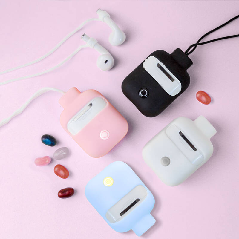 Apple Airpods Case with Neck Strap Jelly Bean Design Licensed Switcheasy ColorBuddy Cover - 9