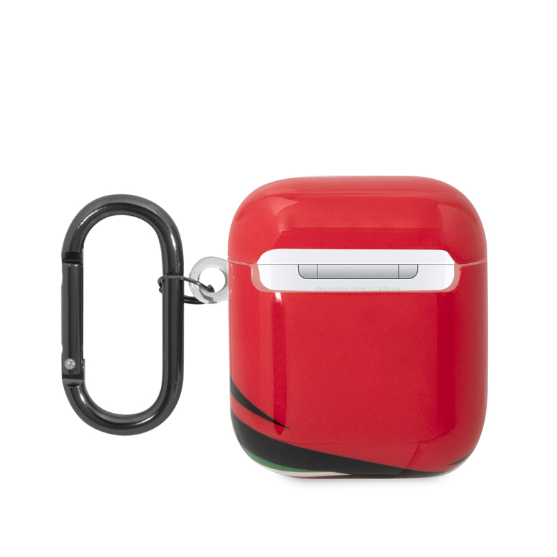 Apple Airpods Kılıf Ferrari Orjinal Lisanslı IML Baskılı Klasik Logolu TPU Kılıf - 6
