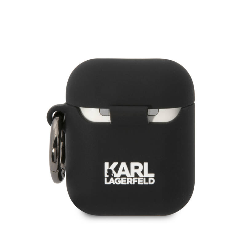 Apple Airpods Kılıf Karl Lagerfeld Orjinal Lisanslı Karl 3D Silikon Kapak - 2