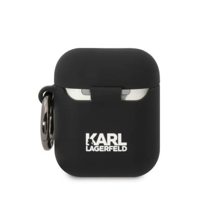 Apple Airpods Kılıf Karl Lagerfeld Orjinal Lisanslı Karl & Choupette 3D Silikon Kapak - 2