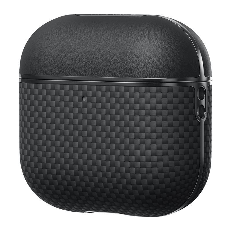 Apple Airpods Pro 2 Case 1500D Aramid Fiber Pitaka Ultra-Slim Classic Series Black-Grey Twill Cover - 2