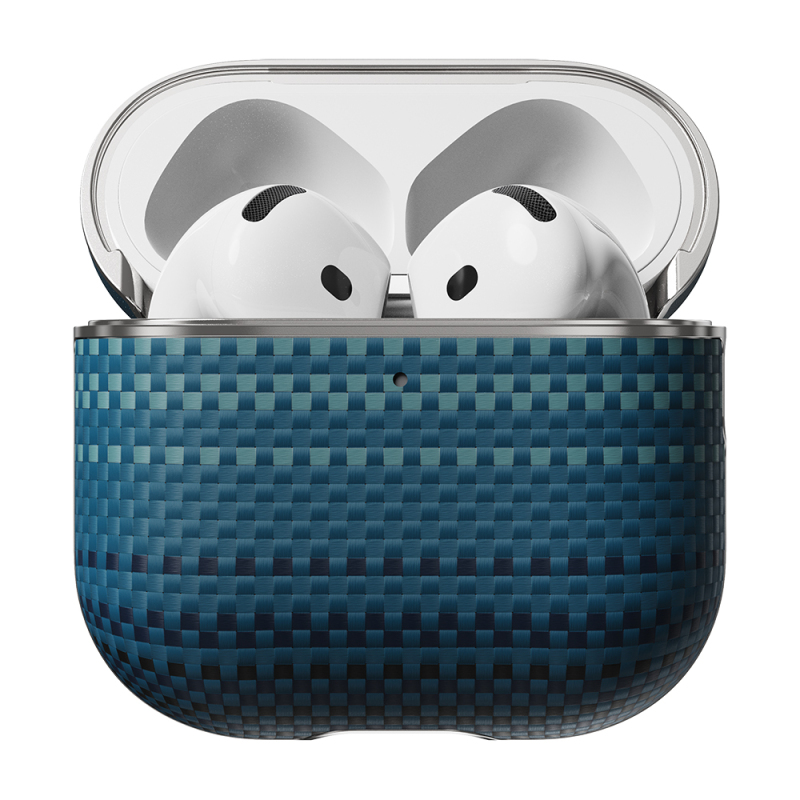 Apple Airpods Pro 2 Case Aramid Fiber Pitaka Tactile Woven Sunset-Moonrise Series Sunset Cover - 8