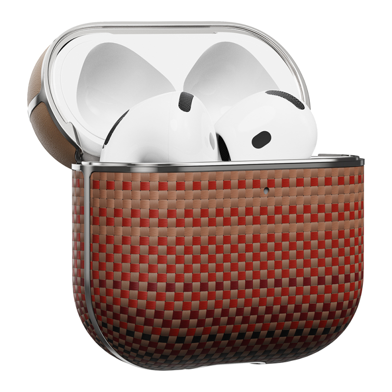 Apple Airpods Pro 2 Case Aramid Fiber Pitaka Tactile Woven Sunset-Moonrise Series Sunset Cover - 13