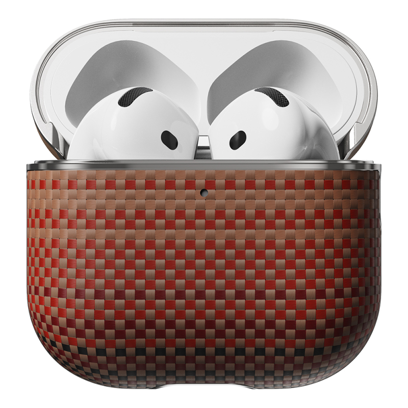 Apple Airpods Pro 2 Case Aramid Fiber Pitaka Tactile Woven Sunset-Moonrise Series Sunset Cover - 16