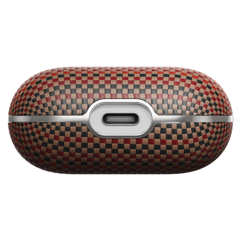 Apple Airpods Pro 2 Case Aramid Fiber Pitaka Tactile Woven Sunset-Moonrise Series Sunset Cover - 18