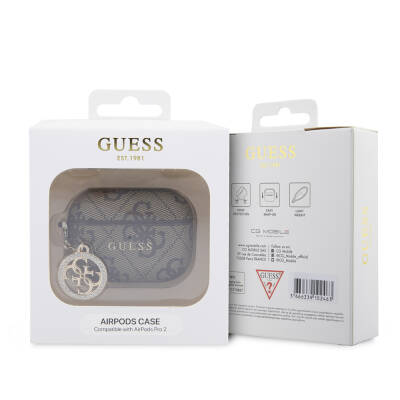 Apple Airpods Pro 2 Case Guess Original Licensed 4G Patterned Stone 4G Ornamental Chain Cover - 10