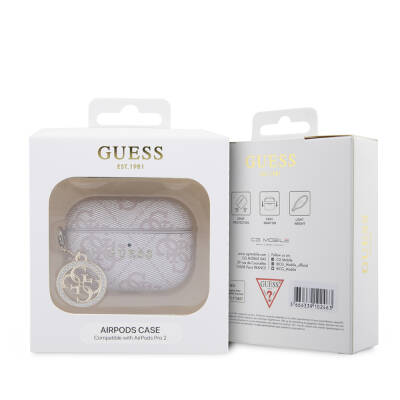 Apple Airpods Pro 2 Case Guess Original Licensed 4G Patterned Stone 4G Ornamental Chain Cover - 12