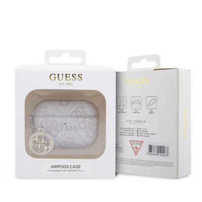 Apple Airpods Pro 2 Case Guess Original Licensed 4G Patterned Stone 4G Ornamental Chain Cover - 10