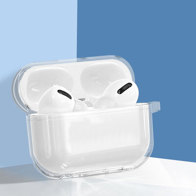 Apple Airpods Pro 2 Case Transparent Hard Crystal Zore Airbag 14 Case - 4