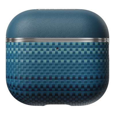 Apple Airpods Pro 2 Kılıf Aramid Fiber Pitaka Tactile Woven Sunset-Moonrise Serisi Sunset Kapak - 10