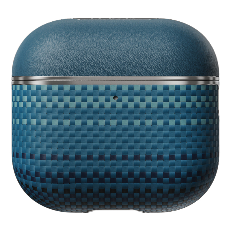 Apple Airpods Pro 2 Kılıf Aramid Fiber Pitaka Tactile Woven Sunset-Moonrise Serisi Sunset Kapak - 10