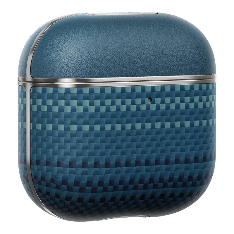 Apple Airpods Pro 2 Kılıf Aramid Fiber Pitaka Tactile Woven Sunset-Moonrise Serisi Sunset Kapak - 11