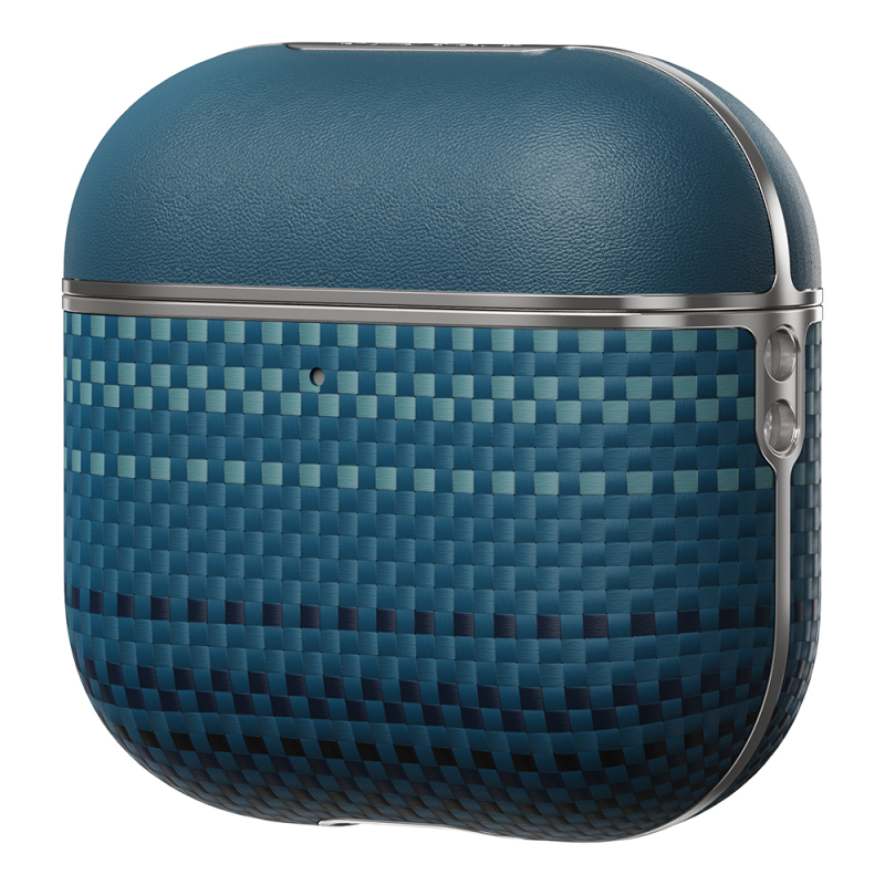 Apple Airpods Pro 2 Kılıf Aramid Fiber Pitaka Tactile Woven Sunset-Moonrise Serisi Sunset Kapak - 2