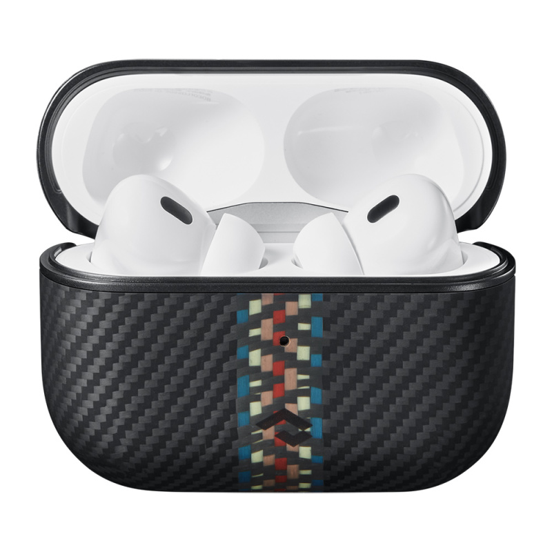 Apple Airpods Pro 2 Kılıf Magsafe Şarj Özellikli 600D Aramid Fiber Pitaka Orchestra Serisi Rhapsody Kılıf - 3