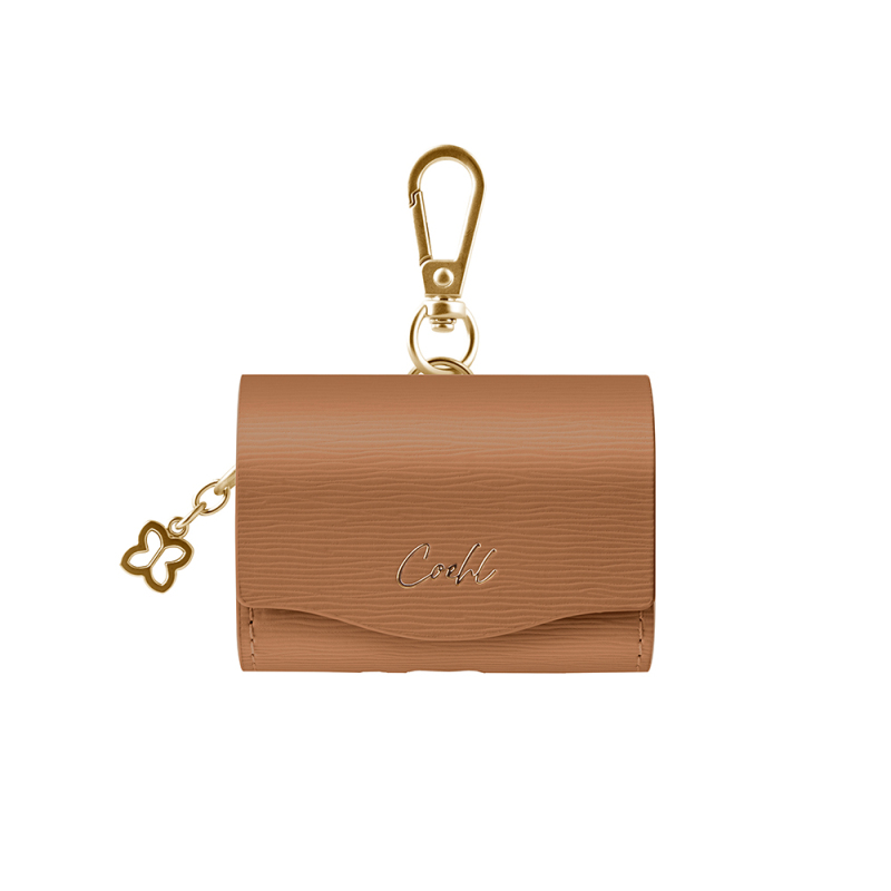 Apple Airpods Pro 2 Kılıf PU Deri Çanta Tasarımlı Coehl Mirelle Serisi Kapak - 1