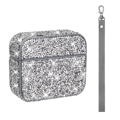 Apple Airpods Pro 2 Zore Airbag 45 Glittery Transparent Wrist Strap Case - 5