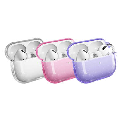 Apple Airpods Pro 2 Zore Allstar Airbag 32 Parlayan Simli Saydam Renkli Kılıf - 2