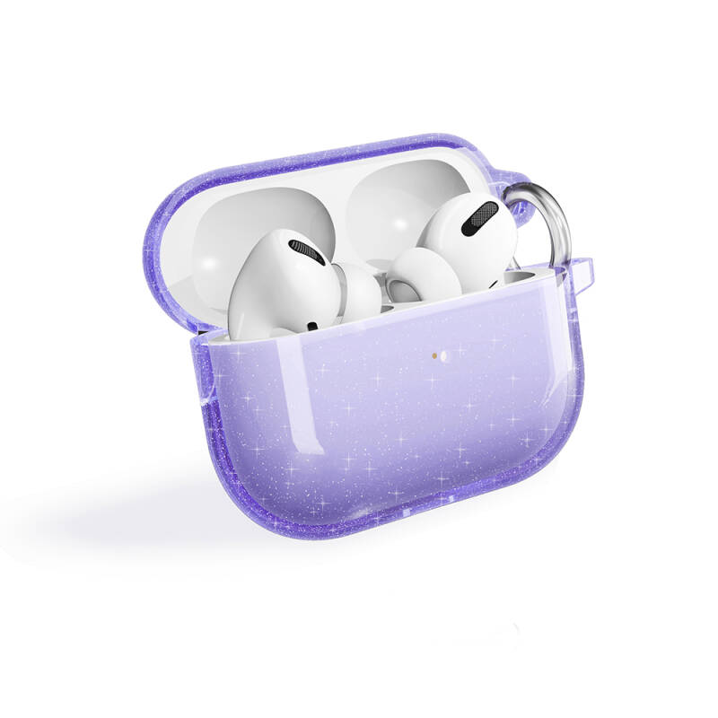 Apple Airpods Pro 2 Zore Allstar Airbag 32 Parlayan Simli Saydam Renkli Kılıf - 4