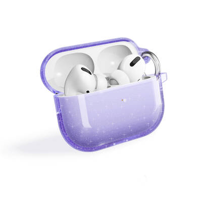 Apple Airpods Pro 2 Zore Allstar Airbag 32 Shining Glitter Transparent Colored Case - 4