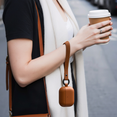 Apple AirPods Pro 3 Amazingthing Glamour Classique Series Leather Design Case - 27