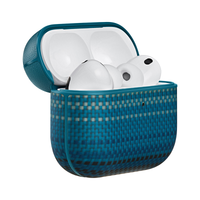 Apple Airpods Pro 3 Case Aramid Fiber Pitaka Tactile Woven Sunset-Moonrise Series Cover - 4