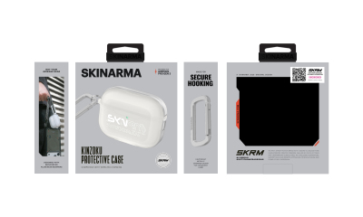 Apple Airpods Pro 3 Case Skinarma Transparent Matte Design Kinzoku Case - 6