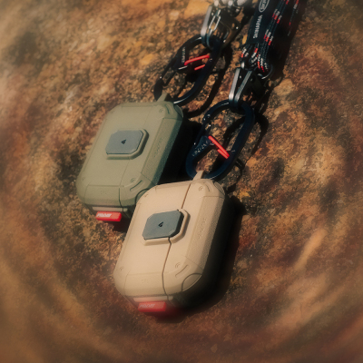 Apple Airpods Pro 3 Kılıf Airbagli Yivli Köşe Kilit Tasarımlı 360 Derece Koruma Skinarma Mecha LE Kılıf - 25