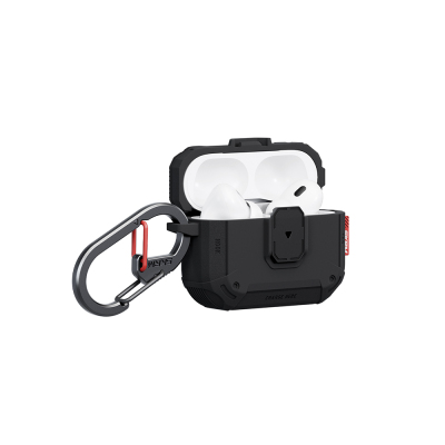 Apple Airpods Pro 3 Kılıf Airbagli Yivli Köşe Kilit Tasarımlı 360 Derece Koruma Skinarma Mecha LE Kılıf - 10