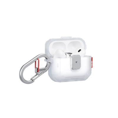 Apple Airpods Pro 3 Kılıf Airbagli Yivli Köşe Kilit Tasarımlı 360 Derece Koruma Skinarma Mecha LE Kılıf - 12