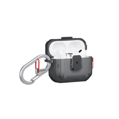 Apple Airpods Pro 3 Kılıf Airbagli Yivli Köşe Kilit Tasarımlı 360 Derece Koruma Skinarma Mecha LE Kılıf - 15