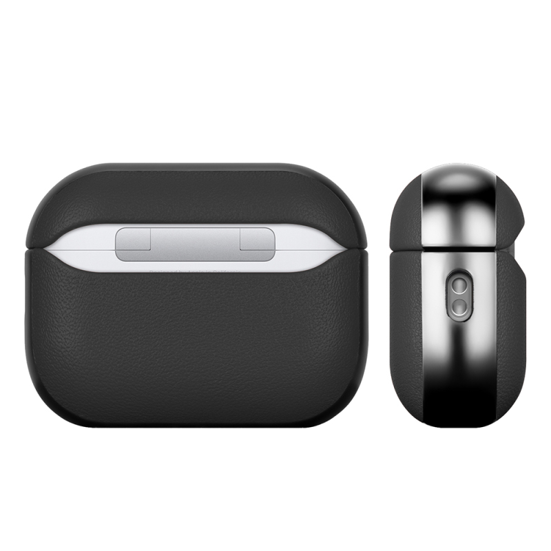 Apple AirPods Pro 3 Kılıf M-Safe Şarj Özellikli Mutural Poying Serisi Deri Tasarımlı Kapak - 7