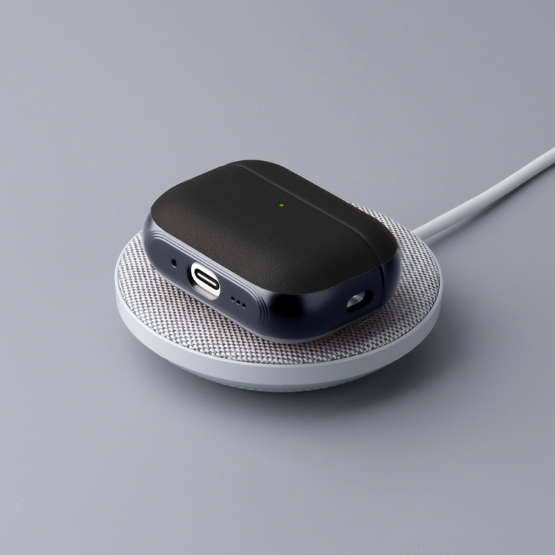 Apple AirPods Pro 3 Kılıf M-Safe Şarj Özellikli Mutural Poying Serisi Deri Tasarımlı Kapak - 22