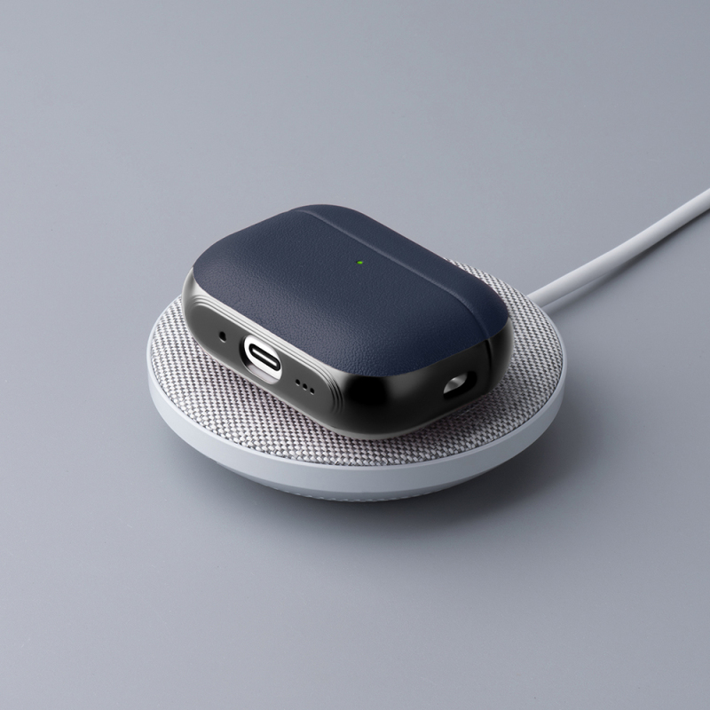 Apple AirPods Pro 3 Kılıf M-Safe Şarj Özellikli Mutural Poying Serisi Deri Tasarımlı Kapak - 23