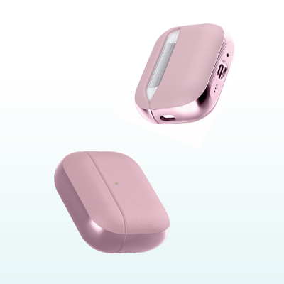 Apple AirPods Pro 3 Kılıf M-Safe Şarj Özellikli Mutural Poying Serisi Deri Tasarımlı Kapak - 21