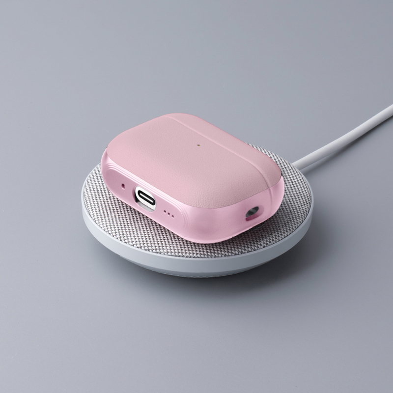 Apple AirPods Pro 3 Kılıf M-Safe Şarj Özellikli Mutural Poying Serisi Deri Tasarımlı Kapak - 26