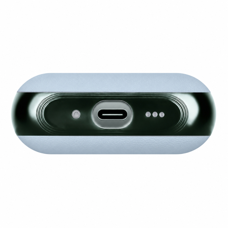 Apple AirPods Pro 3 Kılıf M-Safe Şarj Özellikli Mutural Poying Serisi Deri Tasarımlı Kapak - 39