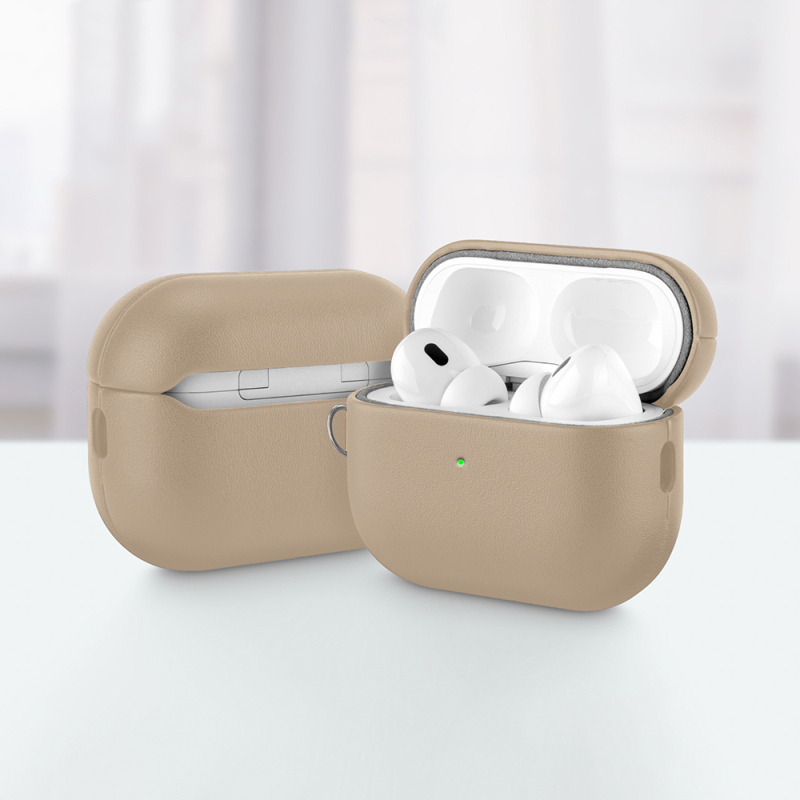 Apple AirPods Pro 3 Kılıf M-Safe Şarj Özellikli Mutural Yahu Serisi Deri Tasarımlı Kapak - 16