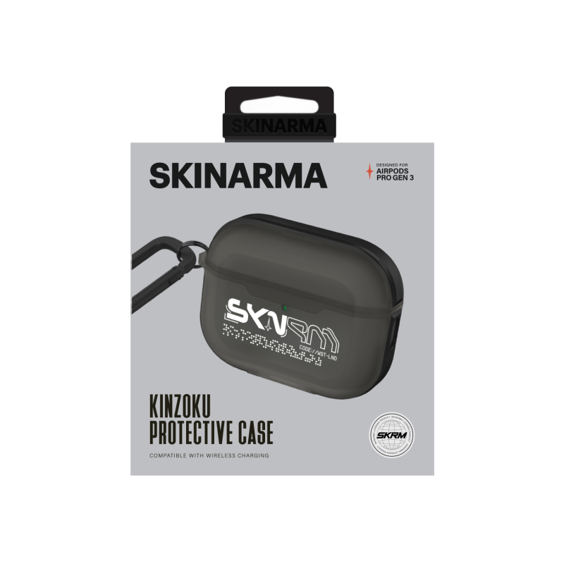 Apple Airpods Pro 3 Kılıf Skinarma Transparan Mat Tasarım Kinzoku Kılıf - 10
