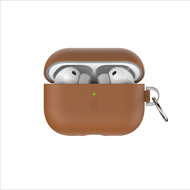 Apple AirPods Pro 3 Wiwu HC-201 Fingerprint-Resistant Leather Case - 1