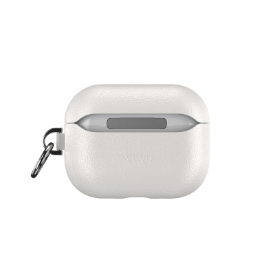 Apple AirPods Pro 3 Wiwu HC-201 Parmak İzi Bırakmayan Deri Kılıf - 12