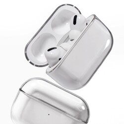 Apple Airpods Pro Case Transparent Hard Crystal Zore Airbag 14 Case - 5